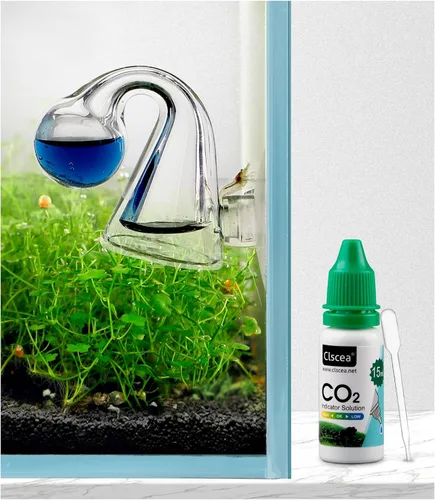 Vista 8 de Aquatic CO2 Drop Checker Forma Desmontable de Gota de Lágrima Sin Solución, Versión Actualizada Comprobador de caídas