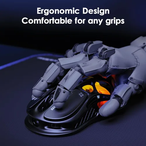 Vista 5 de GravaStar Mercury M2 - Mouse inalámbrico para juegos con robot GravaStar Alpha65 Bloque de cargador rápido GaN