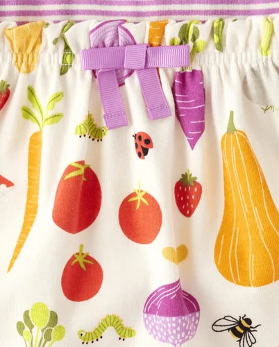 Vista 3 de Gymboree Vestido bordado de manga corta para niñas y niños pequeños