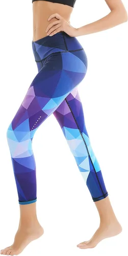 Vista 3 de COOLOMG Leggings de yoga para mujer, mallas para correr, leggings de tiro bajo, para entrenamiento, gimnasio, con bolsillos ocultos