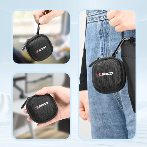Vista 6 de RLSOCO - Funda rígida de transporte para Soundcore Liberty 5 Pro, Liberty 5 Pro, Liberty 5 Pro Max, con cancelación de ruido, auriculares Negro