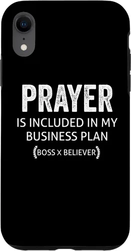 Vista 8 de La oración del iPhone 15 está incluida en el caso My Business Plan Boss Believer