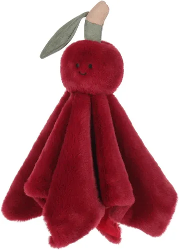 Vista 3 de Apricot Lamb Manta suave de cereza Loveys para bebés, manta de seguridad de 13.8 pulgadas