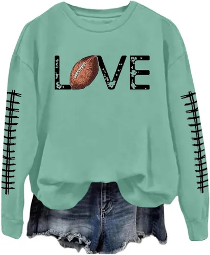 Vista 41 de Sudadera casual para mujer, manga larga, con cuello redondo, ropa de primavera, tallas S-3XL