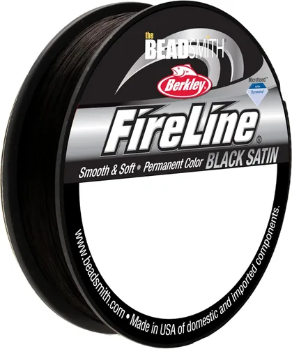 Vista 10 de The Beadsmith Fireline by Berkley - Hilo trenzado microfusionado - Prueba de 4 libras, diámetro de 005"/.12mm, carrete de 50 yardas, color cristal
