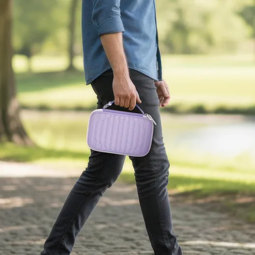 Vista 7 de Funda rígida EVA cardán para DJI Osmo Mobile 8/7P/7, púrpura