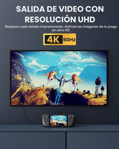 Vista 3 de MoKo Adaptador USB-C de 180 grados, ángulo en forma de U con PD 100W/10Gbps Negro
