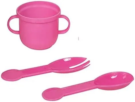 Vista 2 de Lissi Muñecas - Bebé que habla con accesorios de alimentación, 13 pulgadas, rosa