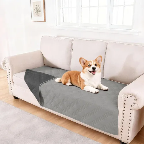 Vista 121 de hyha - Manta impermeable para cama de perro, mantas suaves para mascotas, funda impermeable para sofá para perros, fundas reversibles lavables