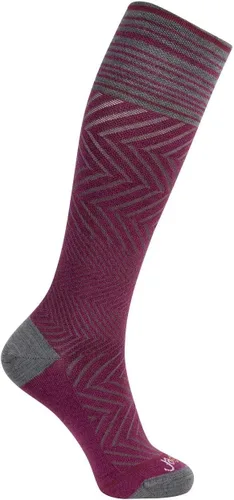 Vista 20 de ja vie Calcetines de compresión graduados de 76% lana merino para mujeres y hombres (15-20 mmHg), 2 Pares: 1 Negro Puro+1 Denim, S