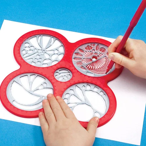 Vista 7 de Spirograph Cyclex Set – Kit de arte – Rueda giratoria para plantillas crea innumerables diseños – Para mayores de 8 años