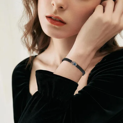 Vista 6 de VIBILIA Pulseras contra el mal de ojo para mujeres y hombres, hechas a mano, trenzadas, de buena suerte, cuerda de cuerda, hilo de amistad, cuerda