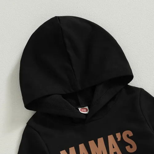Vista 5 de Mamas - Ropa para niños pequeños, sudadera con capucha para otoño e invierno