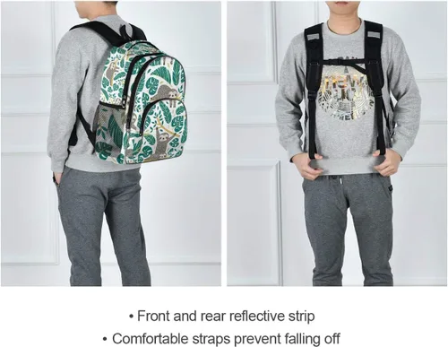 Vista 6 de ALAZA - Mochila escolar escolar escolar escolar para adolescentes