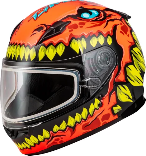 Vista 5 de GMAX Youth GM-49Y Drax - Casco de cara completa para clima frío, aprobado por FMVSS 218