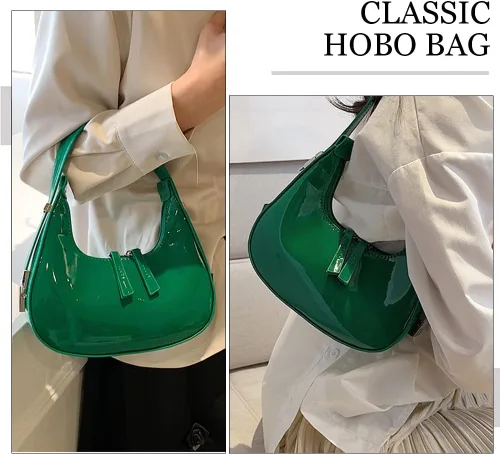 Vista 3 de JYG Crescent Shoulder Bag for Women Retro Hobo Handbags Top Handle Bags Fashion Ladies Clutch Purses
