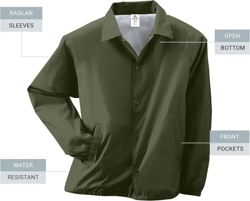 Vista 32 de Augusta Sportswear Chaqueta de entrenador de nailon para hombre/forrada