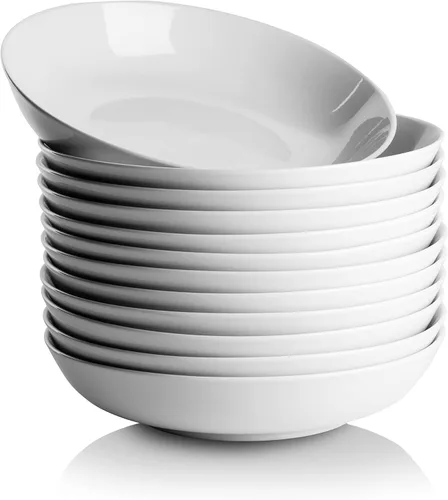 Vista 9 de 10 Strawberry Street 7" Catering Coupe - Cuenco para cereales, juego de 12, color blanco
