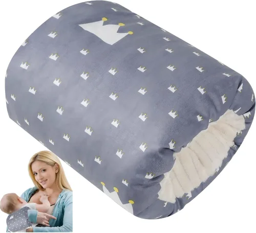 Vista 9 de Almohada de brazo de lactancia para lactancia materna y alimentación con Corrugación negra