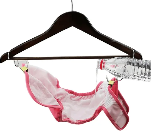 Vista 5 de Pañales para mascotas lavables para perras (paquete de 7), pañales cómodos y reutilizables para perritos (estilo A, XS)