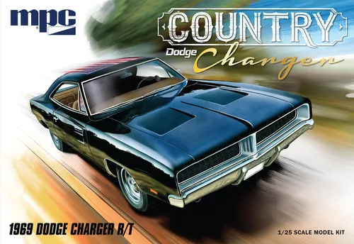 Vista 3 de MPC 1969 Dodge Country Charger R-T Kit de modelo a escala 1:25