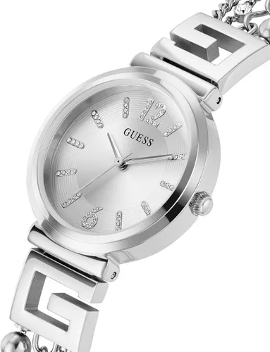 Vista 5 de GUESS Ladies 32mm Watch - Gold Tone Bracelet Champagne Dial Gold Tone Case
