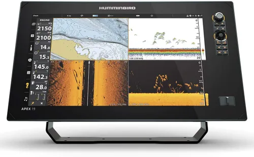 Vista 13 de Humminbird APEX CHARTPLOTTER GPS Fish Finder with Transducer, MEGA Side Imaging+ & HD Touchscreen Display