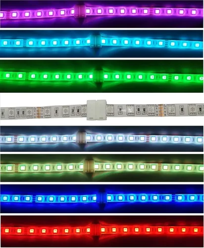 Vista 6 de Paquete de 10 conectores adaptadores sin soldar para tira de luces led impermeable de un sólo