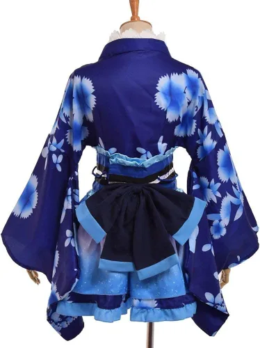 Vista 4 de GRACEART Disfraz de kimono japonés de Yukata para cosplay de anime
