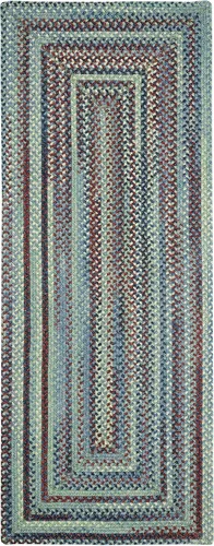 Vista 19 de Capel American Heritage Barn Blue Alfombra Trenzada de Cesta de 0' 12" Azul granero