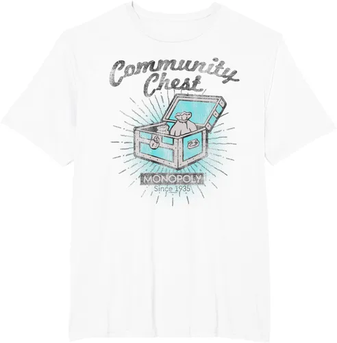 Vista 7 de Monopoly Camiseta Community Chest, gris, S Gris Oscuro