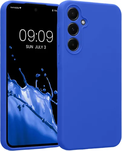 Vista 112 de kwmobile Funda compatible con Samsung Galaxy A13 4G - Funda delgada de silicona TPU - Acabado suave al tacto - Amarillo radiante
