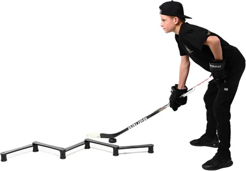 Vista 8 de ACE HOCKEY The Snake Stickhandling Trainer – Adjustable Hockey Training Aid for Puck Control, Quick Hands, Reaction Time & Coordination – Snake 5