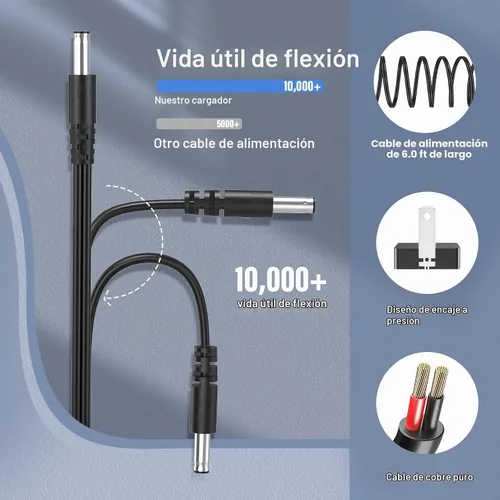 Vista 6 de Cargador para piano Yamaha PA-3C PSR-E360 PSR-E360MA PSR-EW310 PSR-E253 UL