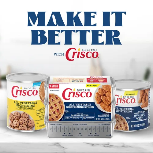 Vista 6 de Crisco Palitos de manteca vegetal de 6.7 onzas