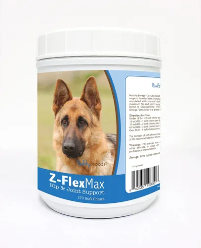 Vista 36 de Healthy Breeds Afghan Hound Z-Flex Max - Masticables suaves para cadera y articulaciones, 100