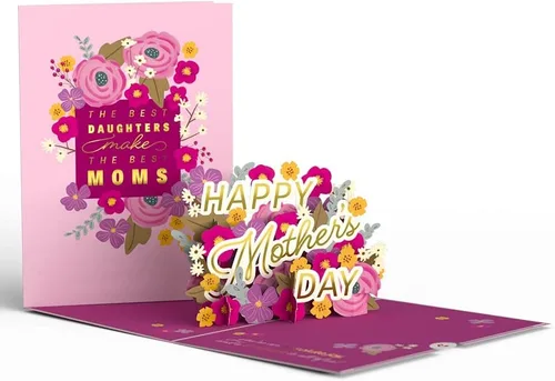 Vista 2 de Lovepop Tarjeta emergente para el día de la madre para ella, tarjetas de felicitación 3D para mamá, esposa, mujeres, las mejores hijas hacen las Las