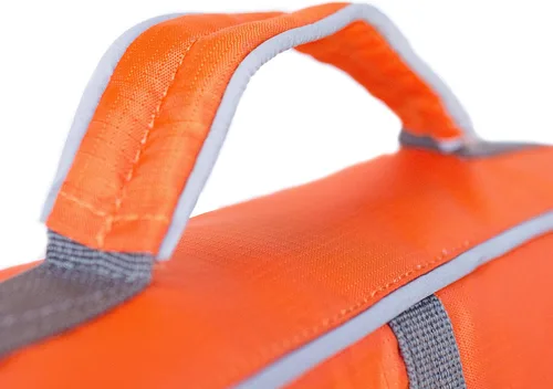 Vista 7 de Outward Hound - Chaqueta salvavidas para perros Max Buoyancy, Adjustable Fit, Head/Neck Support, Rescue Handle, Reflective, Swimming & Boating
