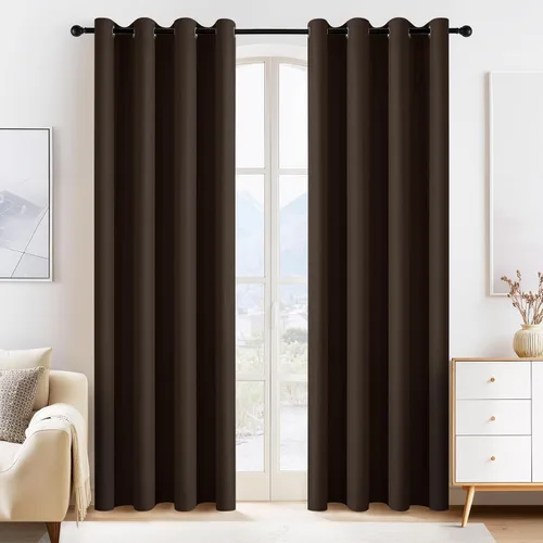 Vista 60 de PONY DANCE Cortinas para Autocaravana de 24 pulgadas de Largo, Cortinas Cortas para Baño y Cocina, Mini Cortinas de Privacidad para Camper