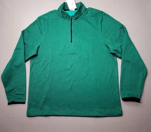 Vista 2 de Nike Therma-FIT Victory Men's 14-Zip Golf Neptune Green Top
