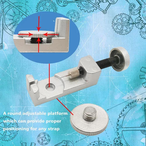 Vista 3 de Sdanart Kit de herramientas de extracción de eslabones de reloj, herramienta de extracción de pines de reloj con 10 pines adicionales para removedor