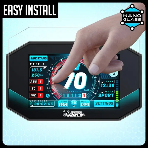 Vista 7 de Speedo Angels Protector de pantalla Nano Glass para CBR1000RR FIREBLADE (2017+)