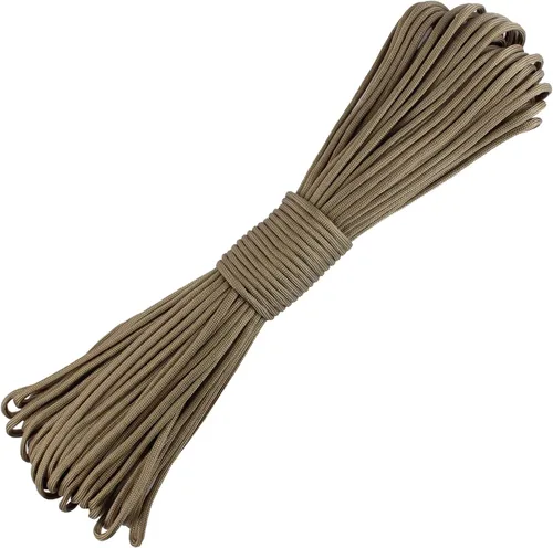Vista 9 de Paracord Cuerda de Paracaídas 550 de 9 Núcleos para Campamento, 100 pies, Verde militar