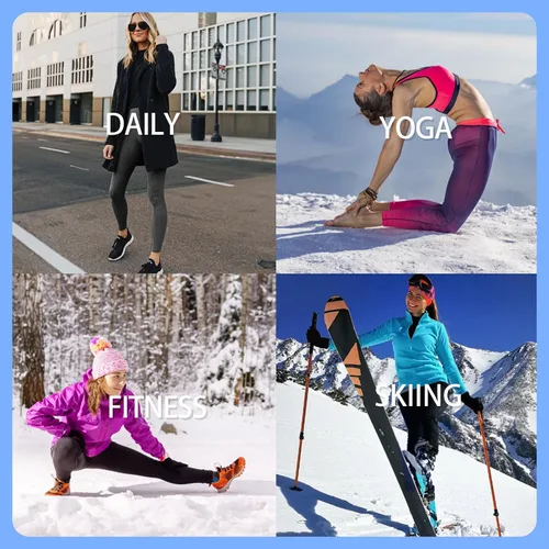 Vista 5 de GAYHAY Leggings con bolsillos para mujer, tallas regulares y grandes, pantalones de yoga capri de cintura alta, control de abdomen, compresión