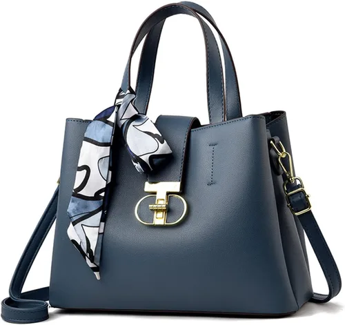 Vista 9 de NICOLE & DORIS Bolsos elegantes para mujer, bolsos de mano de diseñador con asa superior con cinta, bolsas de hombro con múltiples bolsillos