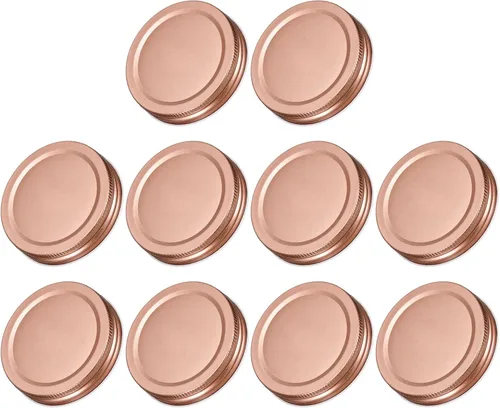 Vista 8 de uxcell Tapas para tarros de conserva, 2.76 pulgadas, boca regular, tapas de placa de hojalata a prueba de fugas para conservas de cocina