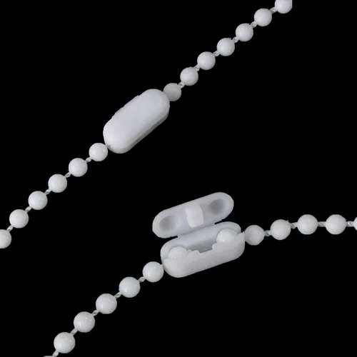 Vista 4 de MEETOOT Blinds Pull Bead Chain Repairer Kit 10 Meter 10.94 Yards Plastic Roller Blind Roman Vertical Shade Beaded Chain Pull Cord Window Curtain