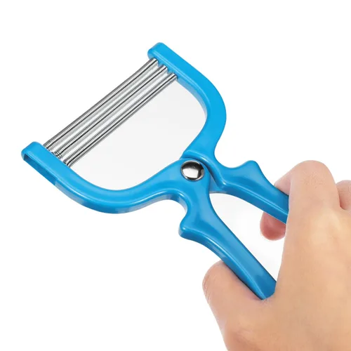 Vista 9 de Depiladora facial manual para mujeres, removedor de vello de primavera para cara, barbilla, labio superior, herramienta de depilación portátil (azul)