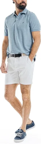 Vista 18 de Nautica playera polo clásica de mangas cortas, color sólido, para hombre