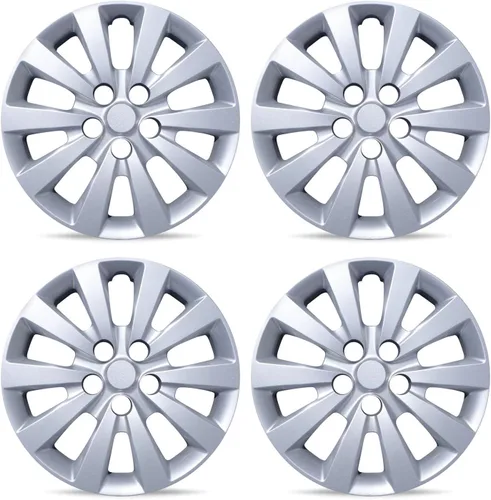 Vista 6 de Mayde Tapacubos de repuesto de 16 pulgadas para Nissan Sentra 2013-2018, Cubiertas de rueda de repuesto (Juego de 4, Negro mate)